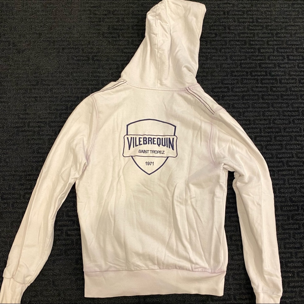 VILEBREQUIN white zip up hoodie. Size M